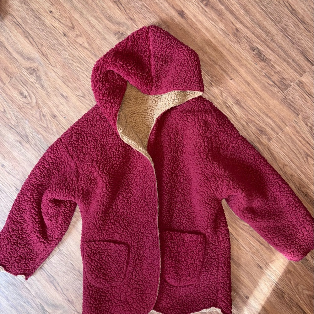Reversible Teddy Coat - Picture 2 of 2